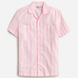 Men’s short sleeve slub cotton shirt